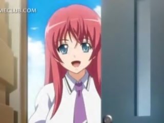 Alasti seksikas anime punapea sisse hardcore anime stseenid
