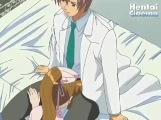 Sexy Hentai Nurse Sucks Doctor's Prick And Gets Fucked Deep
