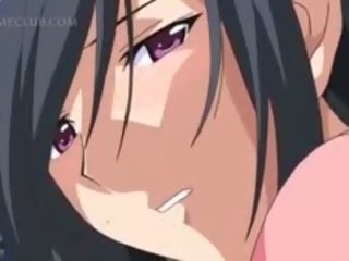 Seksikas anime beib saamine märg vitt rubbed pärit tema tagasi