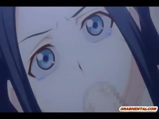 Roped jaapani anime bigboobs dildoed märg tussu