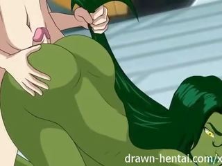 Fantástico cuatro hentai - she-hulk fundición