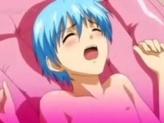 Sveikatingas anime mergaitė atsižvelgiant bybis gilus į jos pyzda gauna crampie