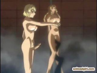Hentai meisje krijgt ritual seks door shemale anime
