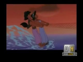 Aladdin porno plaža seks s jasmin