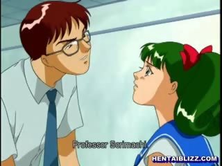 Schoolgirl Hentai Self Masturbating And Dildoing Her