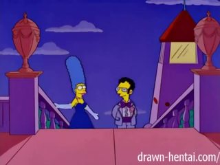 Simpsons โป๊ - marge และ artie afterparty