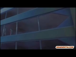 Seksikas anime märg tussu perses poolt getto