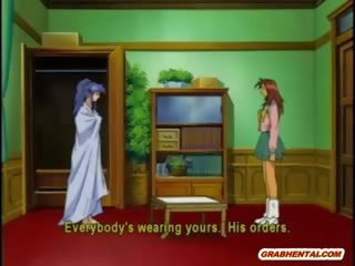 Zvrhlík anime chlapík groupfucking v the kúpeľňa