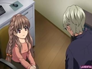 エロアニメ 女子生徒 tittyfucks と 取得 ポンピング