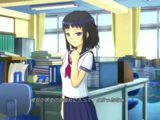 3d anime schoolmeisje krijgt mond geneukt