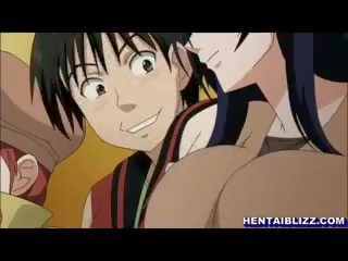 Busty Hentai Japanese Hot Sucking And Riding Stiff Dick