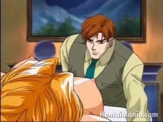Erotic blondinka manga hottie getting daňmak up and nailed in a 3 adam