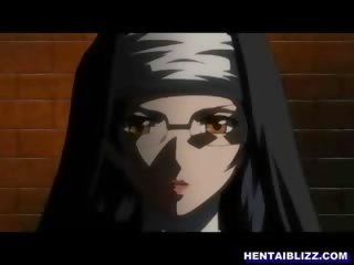 Hentai nun oralsex and riding stiff cock in the dungeon