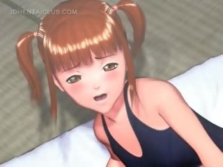 Bonded anime ginasta submitted para sexual provocação